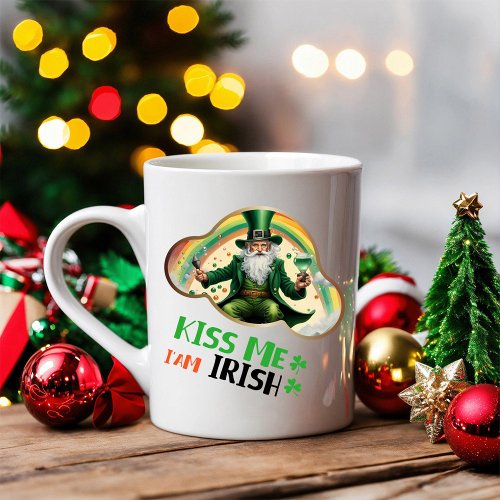 Kiss Me Iam Irish _ Irish Step Dancing Two_Tone Coffee Mug