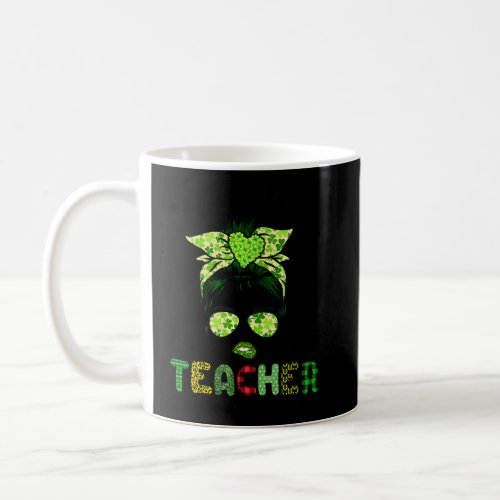 Kiss Me Im 3rd Grade Teacher Irish Shamrock St Pa Coffee Mug