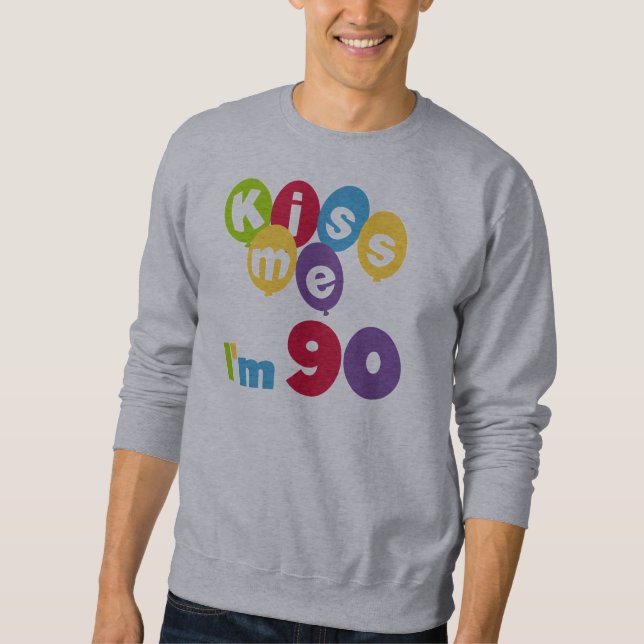 Kiss Me I'm 90 Birthday T-shirts and Gifts (Front)