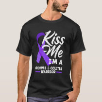 Kiss Me I'm A Crohn's & Colitis Warrior T-Shirt