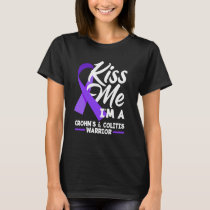 Kiss Me I'm A Crohn's & Colitis Warrior T-Shirt