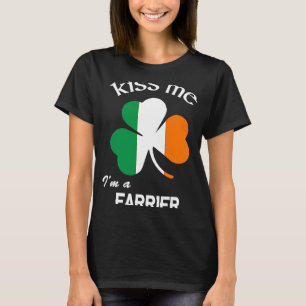 Kiss Me I'm a Farrier Shamrock St Patrick's Day T-Shirt