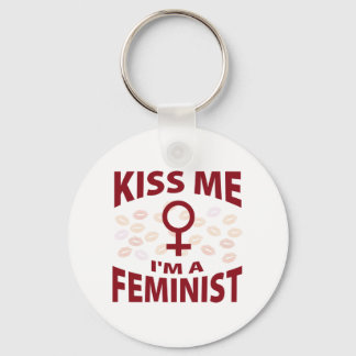 Kiss Me I'm A Feminist Keychain