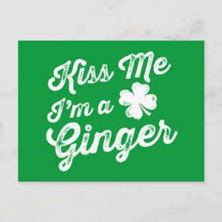 Kiss Me I'm A Ginger! Postcard