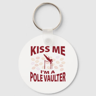 Kiss Me I'm A Pole Vaulter Keychain
