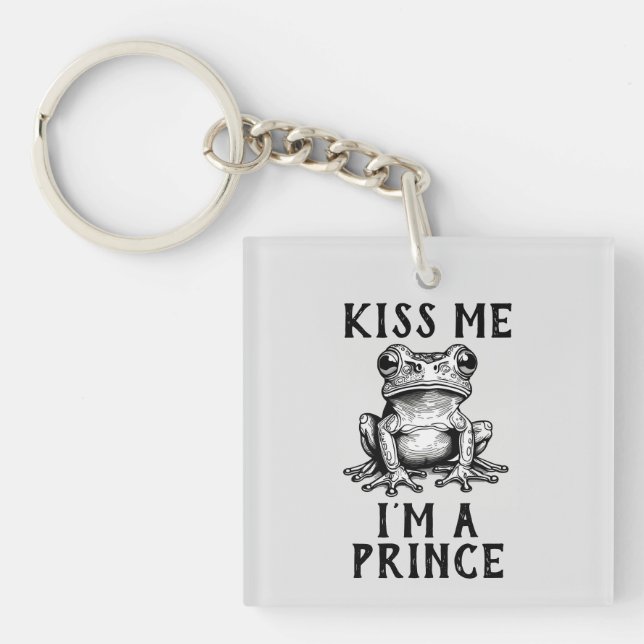 Kiss Me I'm A Prince Keychain (Front)