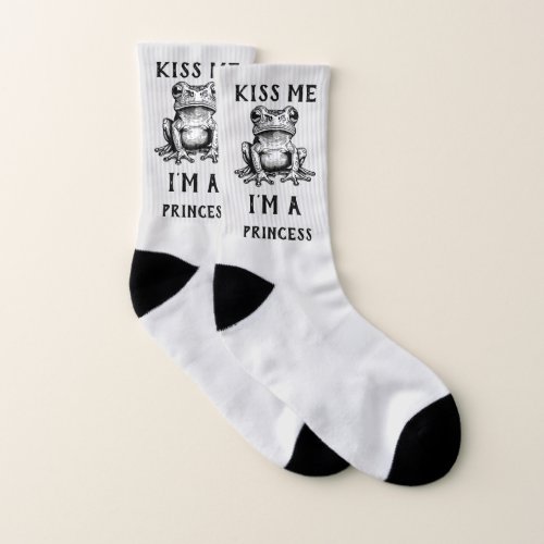 Kiss Me Im A Princess Socks
