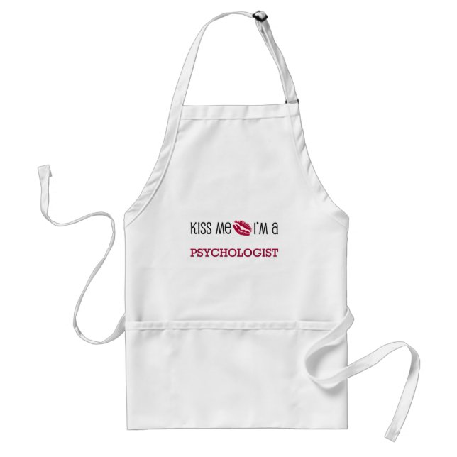 Kiss Me I'm a PSYCHOLOGIST Adult Apron (Front)