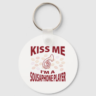 Kiss Me I'm A Sousaphone Player Keychain