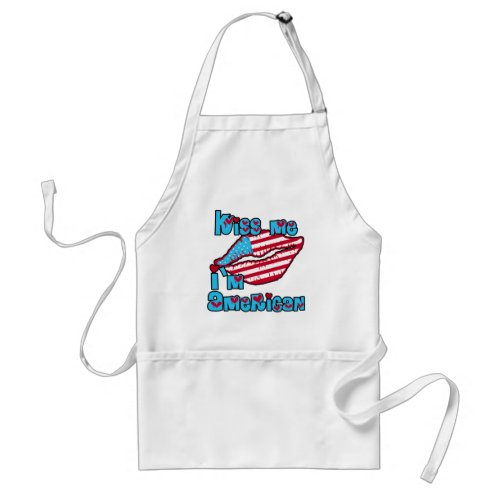 Kiss Me Im American Products Adult Apron