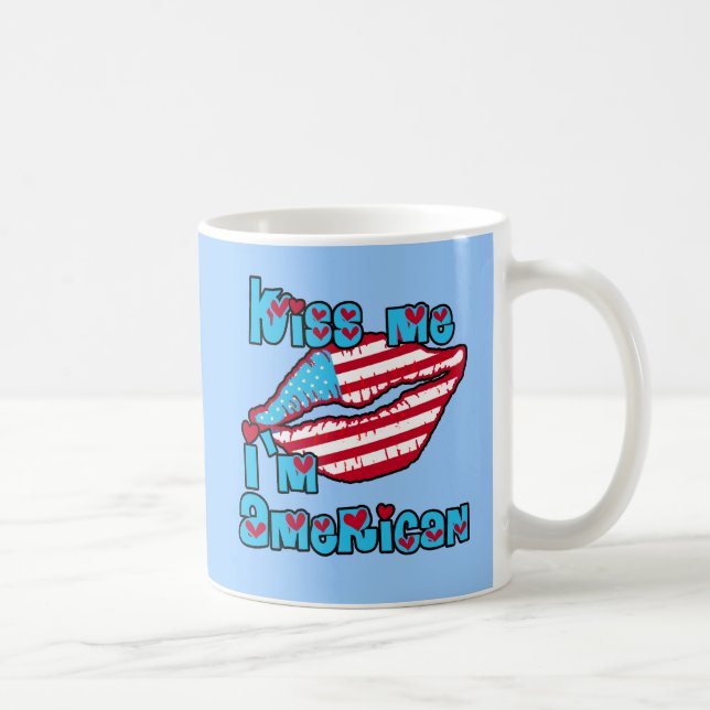 Kiss Me I'm American Products Coffee Mug (Right)