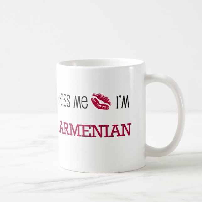 Kiss Me I'm ARMENIAN Coffee Mug (Right)