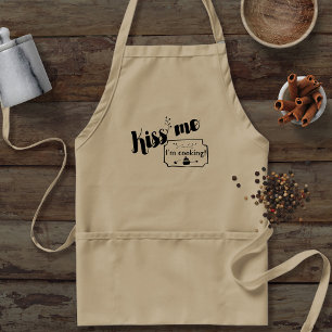 Kiss me, I'm cooking Adult Apron