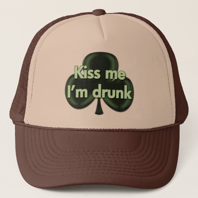 Kiss Me I'm Drunk Hat (Front)