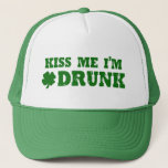 Kiss Me I&#39;m Drunk Trucker Hat at Zazzle