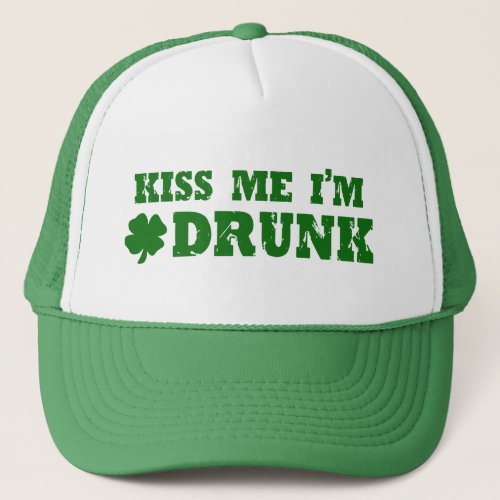Kiss Me Im Drunk Trucker Hat