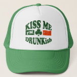 Kiss Me Im Drunkish Trucker Hat at Zazzle