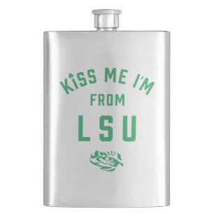 Kiss Me I'm From LSU Flask