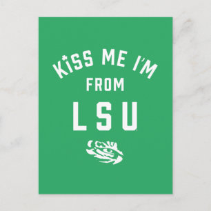 Kiss Me I'm From LSU Postcard