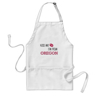 Kiss Me I'm From OREGON Adult Apron