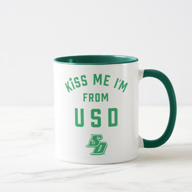 Kiss Me I'm From USD Mug (Right)
