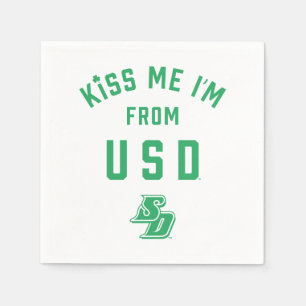 Kiss Me I'm From USD Napkins