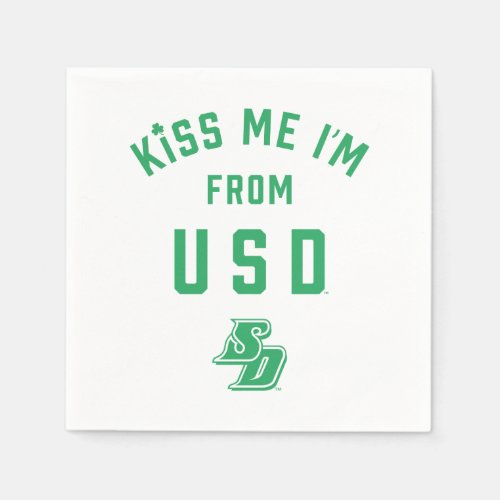 Kiss Me Im From USD Napkins