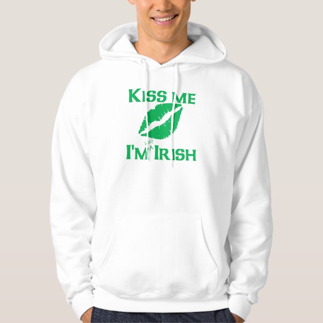Kiss Me I'm Half Irish Hoodie (Front)