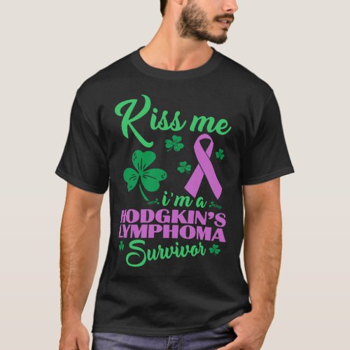 Kiss Me Im Hodgkins Lymphoma Survivor T_Shirt