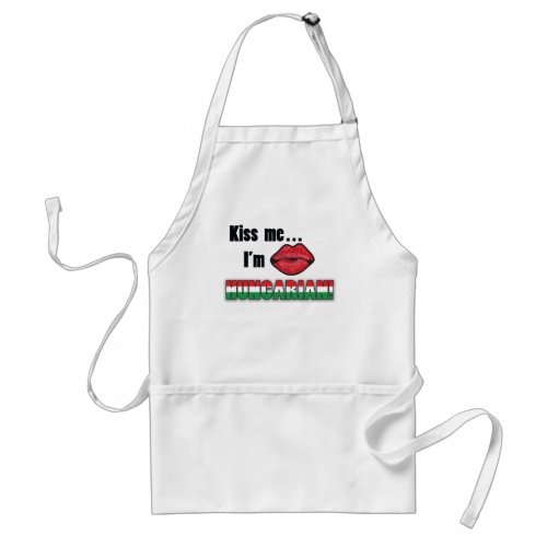 Kiss Me Im Hungarian Adult Apron