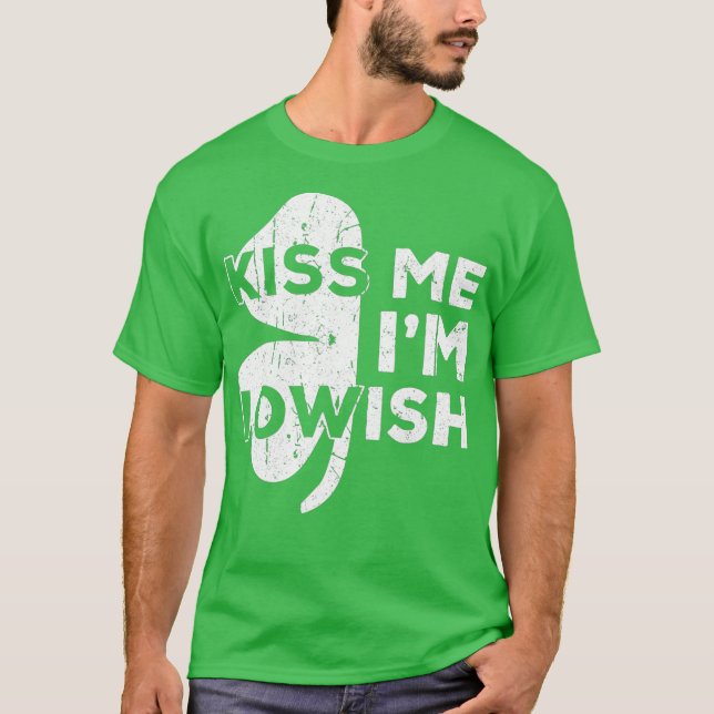 Kiss Me Im Iowish  Saint Patrick Day Gift T-Shirt (Front)