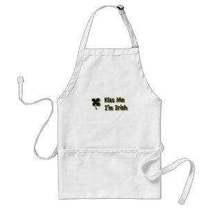 KISS ME I'm Irish Adult Apron