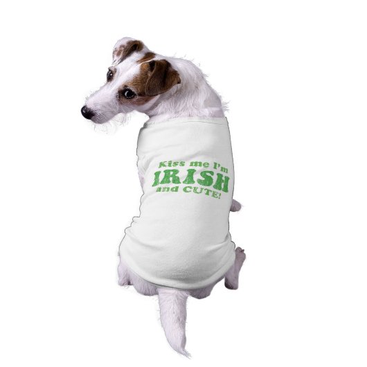 Kiss Me I'm Irish and Cute! Shirt (Back)