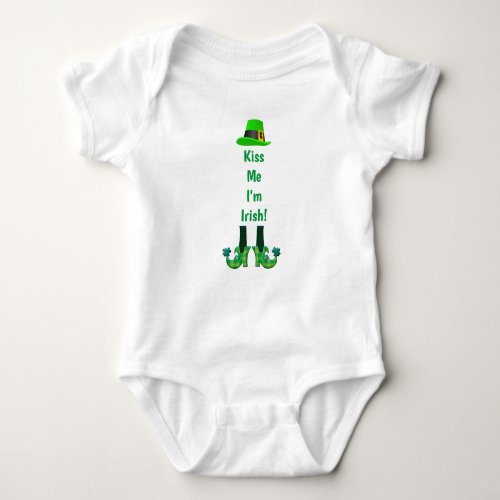 Kiss Me Im Irish Baby Bodysuit