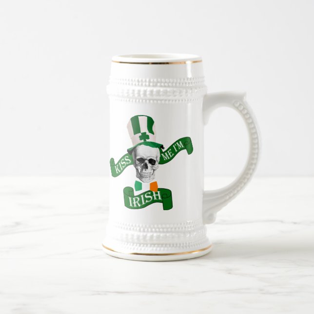 Kiss me I'm  Irish Beer Stein (Right)