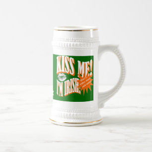 Kiss me I'm Irish Beer Stein