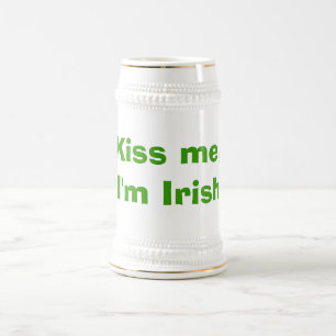 Kiss me, I'm Irish Beer Stein