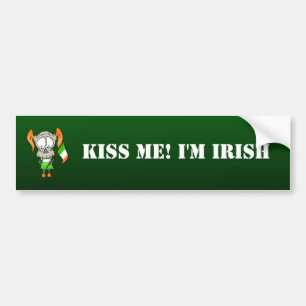 Kiss Me! I'm Irish Bumper Sticker
