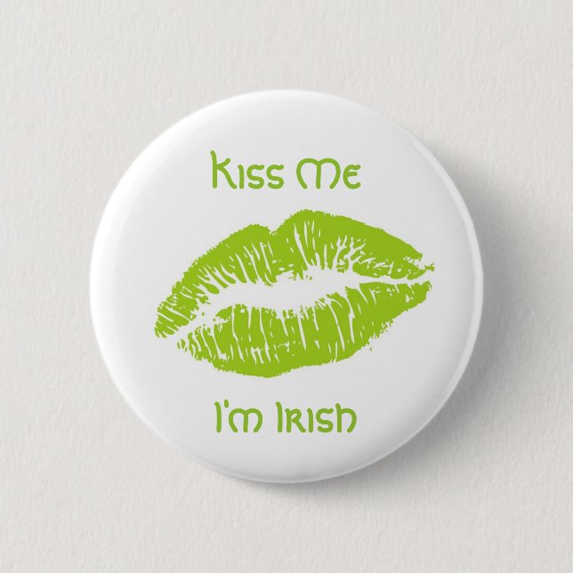 Kiss Me I'm Irish Button (Front)