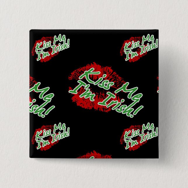 Kiss Me I'm Irish Button (Front)