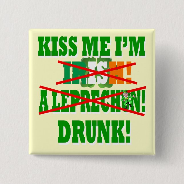 Kiss me I'm Irish Button (Front)