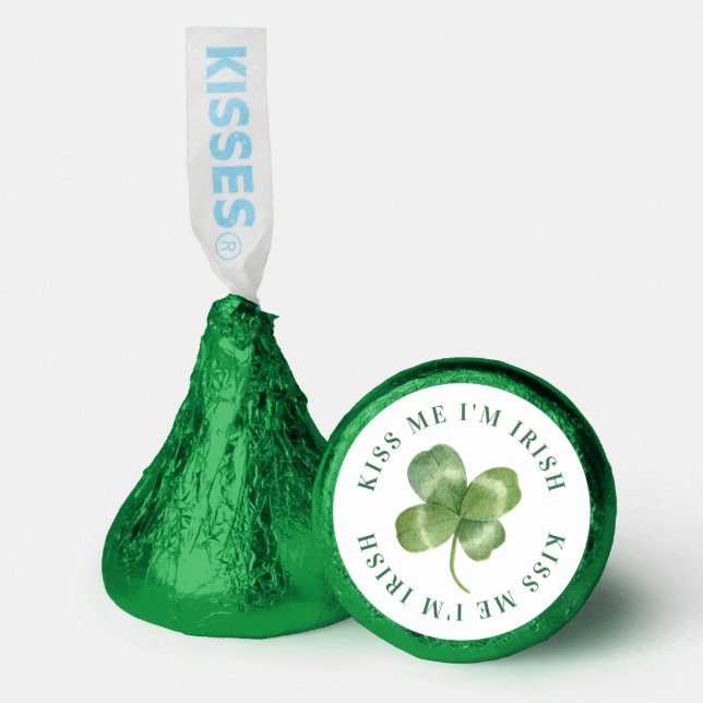 Kiss Me I'm Irish | Clover Hershey Kisses Hershey®'s Kisses® (Front)