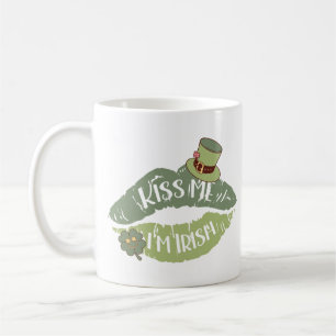 Kiss Me I'm Irish Coffee Mug