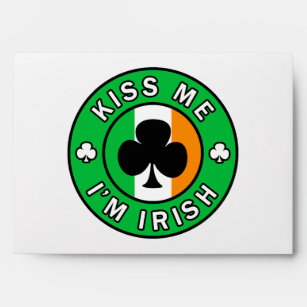 Kiss Me I'm Irish Envelope