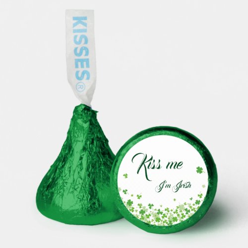  Kiss me Im Irish fresh green shamrock Hersheys Kisses