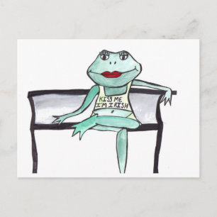 "Kiss me, I'm Irish" Frog Postcard