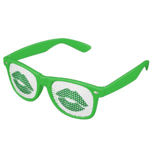 Kiss Me I'm Irish Fun Green St Patrick's Day Retro Sunglasses