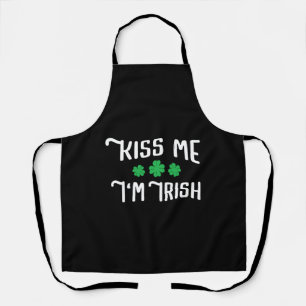 Kiss Me I'm Irish Funny St Patrick's Day Apron