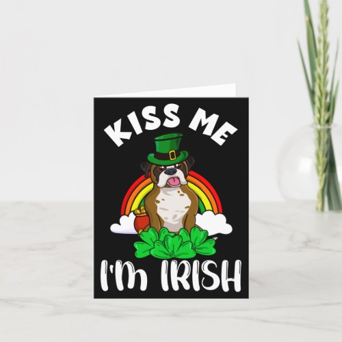 Kiss me Im Irish Funny St Patricks Day Holiday Card