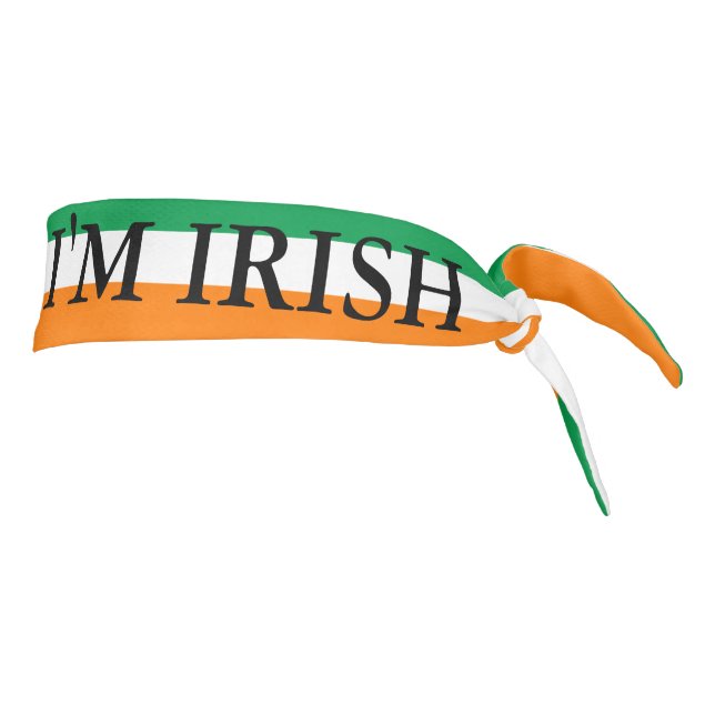 Kiss me i'm irish funny St Patricks Day party Tie Headband (Rotate 90)